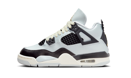 Air Jordan 4 GS Retro Platinum Gold