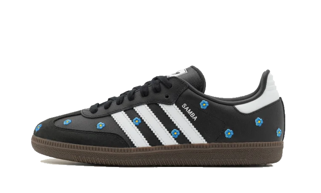Adidas Samba Light Blue Floral Black