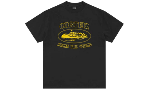 Corteiz Alcatraz Tee Black/Yellow