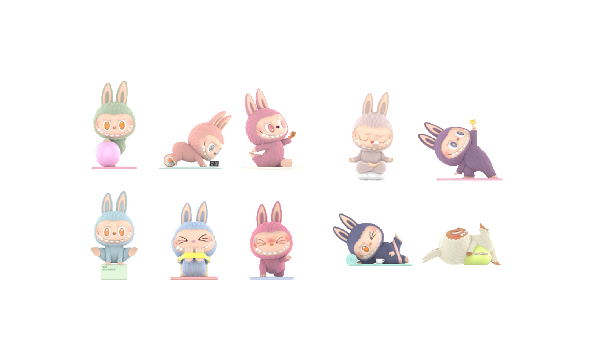 Labubu The Monsters Lazy Yoga Series Figures (1 Blind Box)