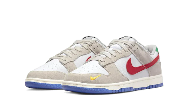 Nike Dunk Low Light Iron Ore Red Blue