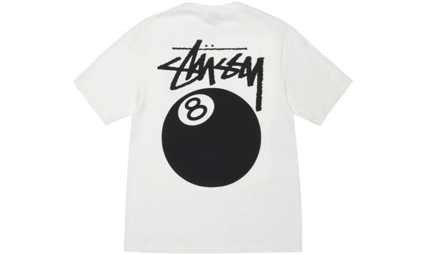 Stussy 8 Ball Tee White