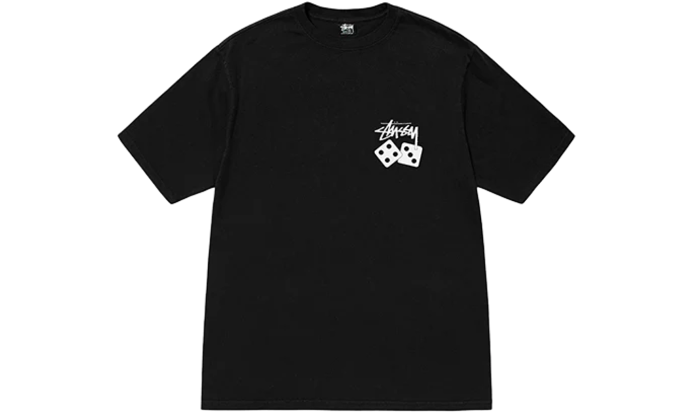 Stussy Dice Pigment Dyed Tee Black