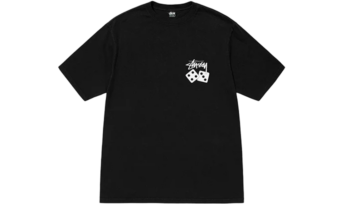 Stussy Dice Pigment Dyed Tee Black