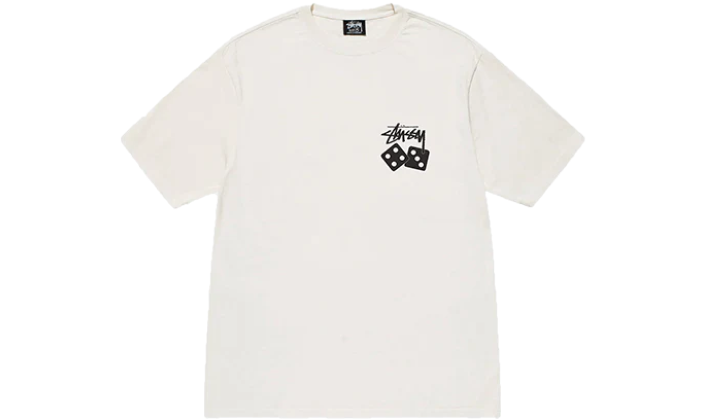 Stussy Dice Pigment Dyed Tee Natural