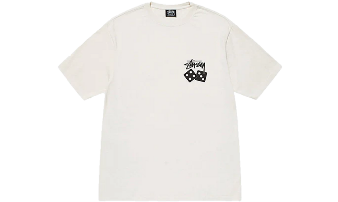 Stussy Dice Pigment Dyed Tee Natural