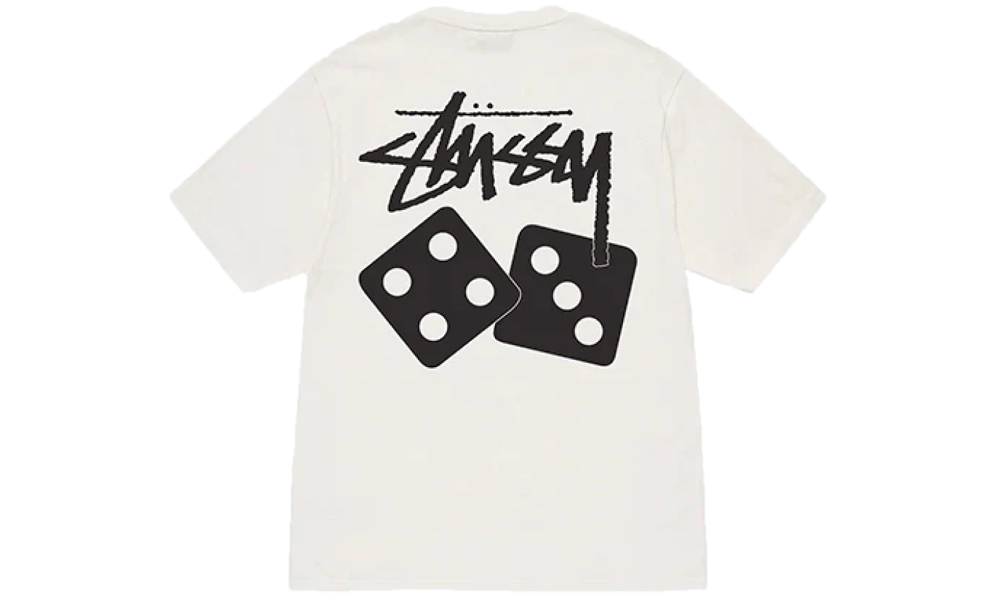 Stussy Dice Pigment Dyed Tee Natural