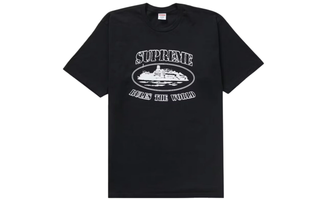 Supreme Corteiz Rules The World Black Tee