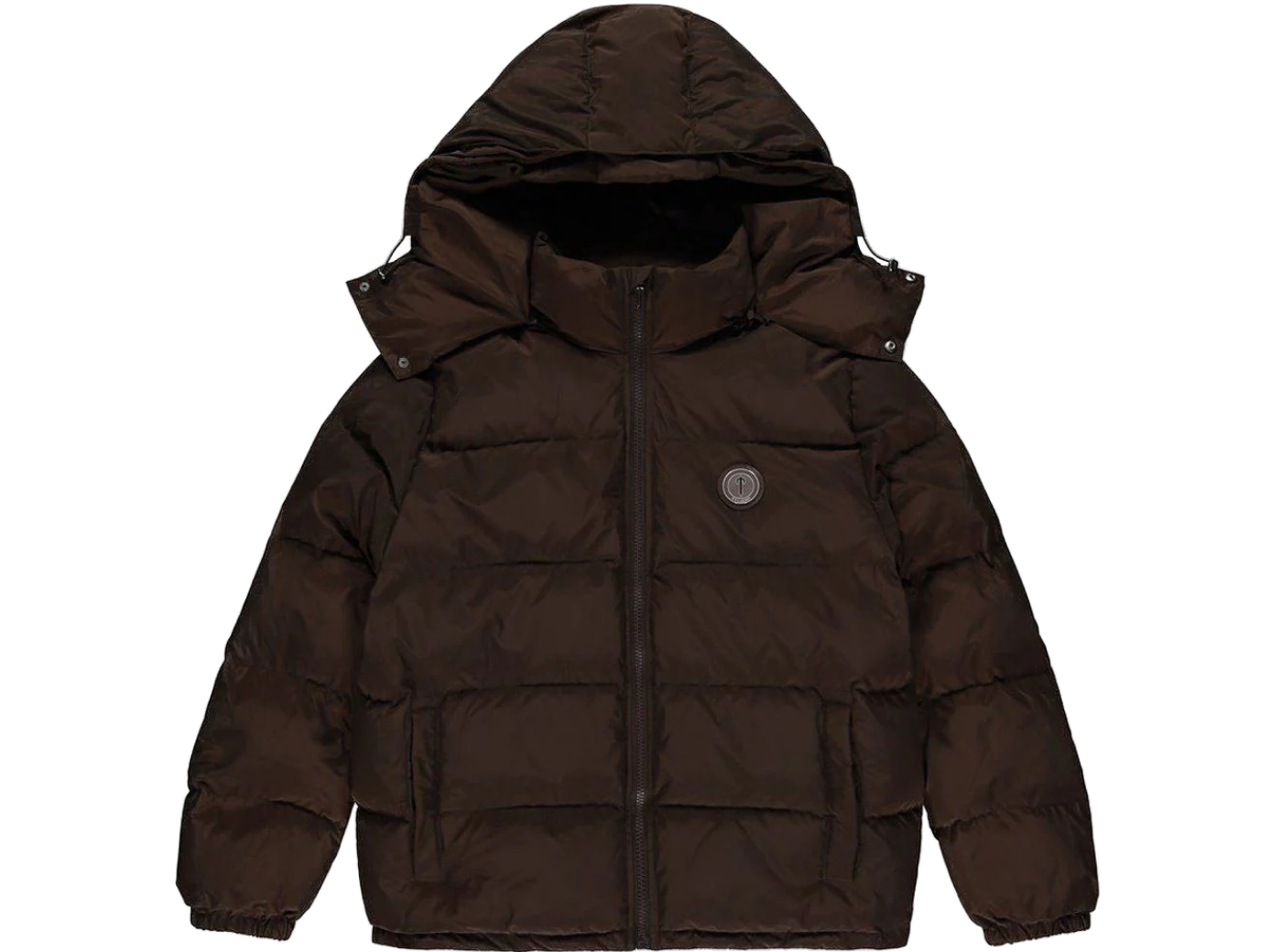 Trapstar Irongate Detachable Hooded Puffer Jacket Brown