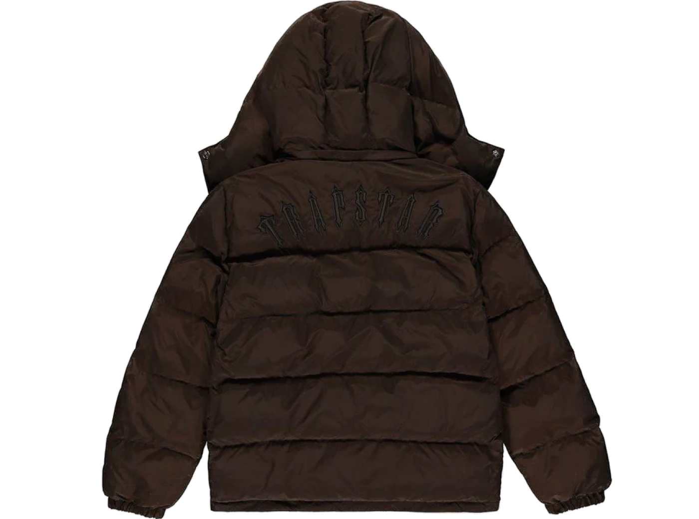 Trapstar Irongate Detachable Hooded Puffer Jacket Brown