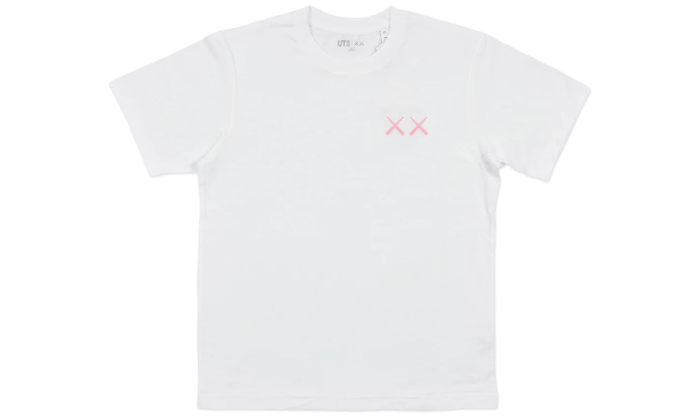 Uniqlo T-Shirt KAWS Pink Graphic