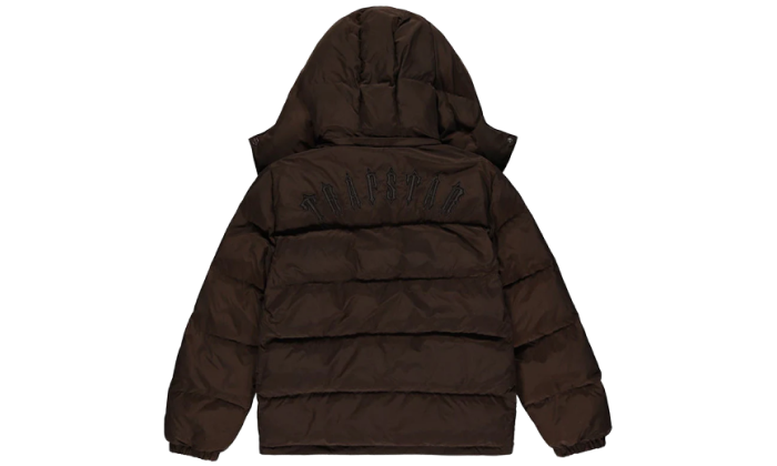 Trapstar Irongate Detachable Hooded Puffer Jacket Brown