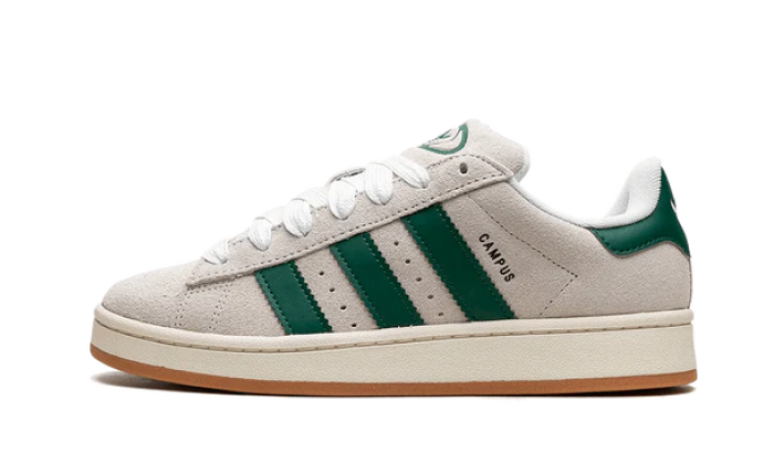 Adidas Campus 00s Crystal White Dark Green