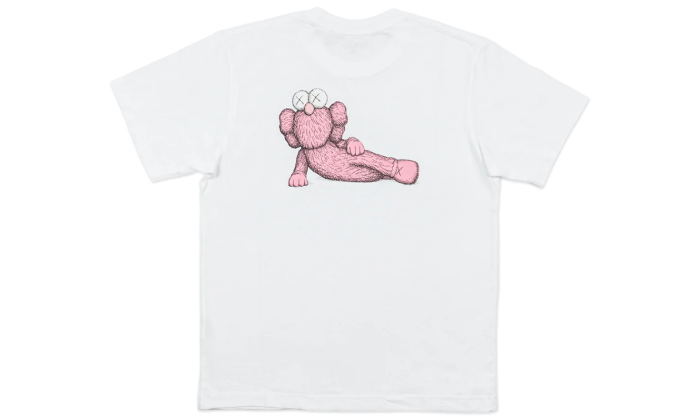 Uniqlo T-Shirt KAWS Pink Graphic