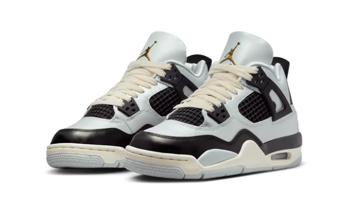 Air Jordan 4 GS Retro Platinum Gold