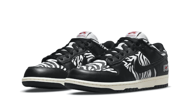 Nike Sb Dunk Low Quartersnacks Zebra