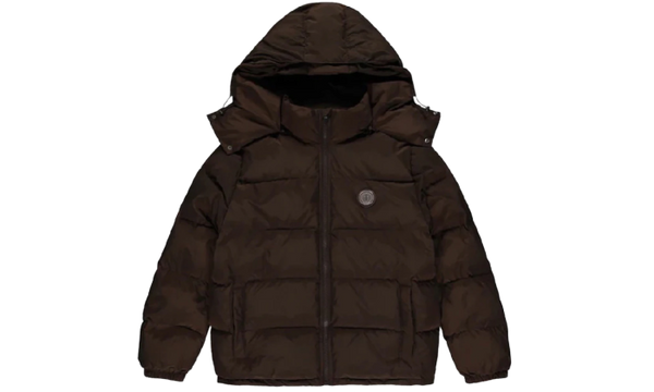 Trapstar Irongate Detachable Hooded Puffer Jacket Brown