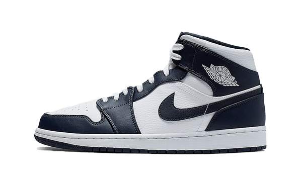 Air Jordan 1 Mid White Metallic Gold Obsidian