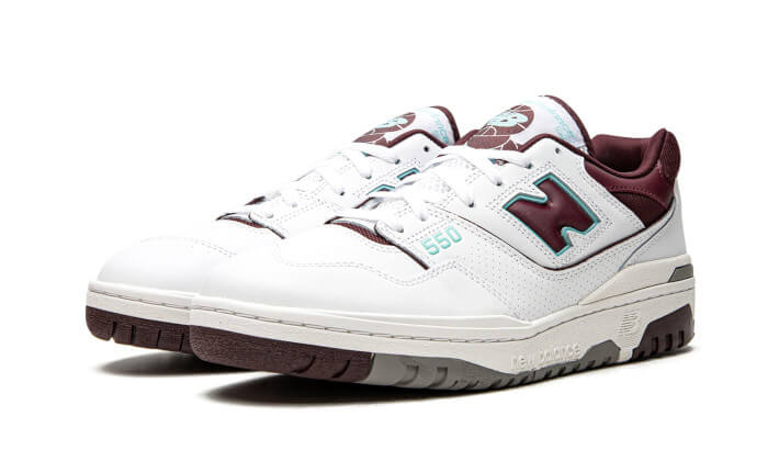 New Balance 550 Burgundy Cyan